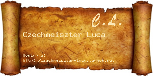 Czechmeiszter Luca névjegykártya